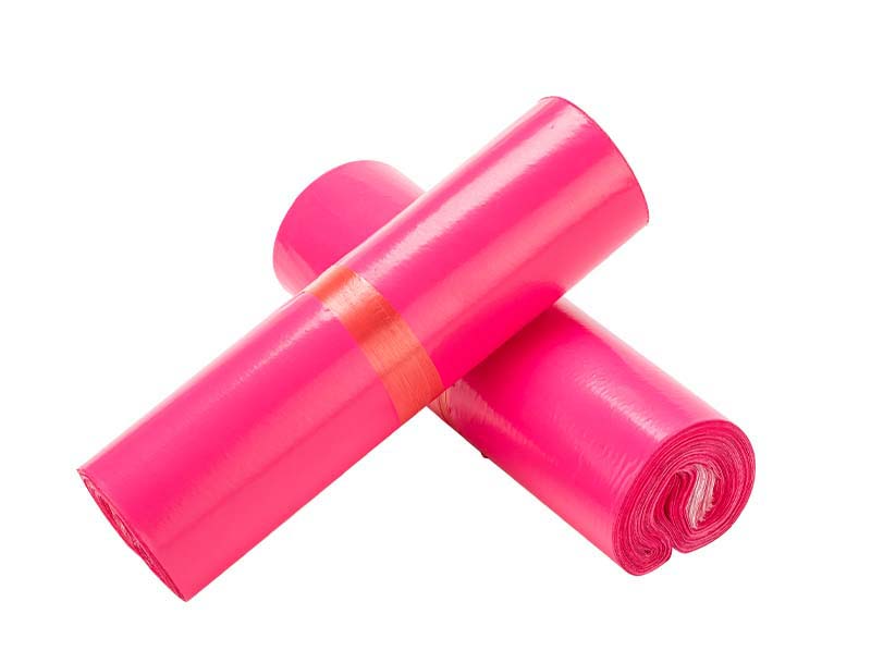 番禺玫红色快递袋-02